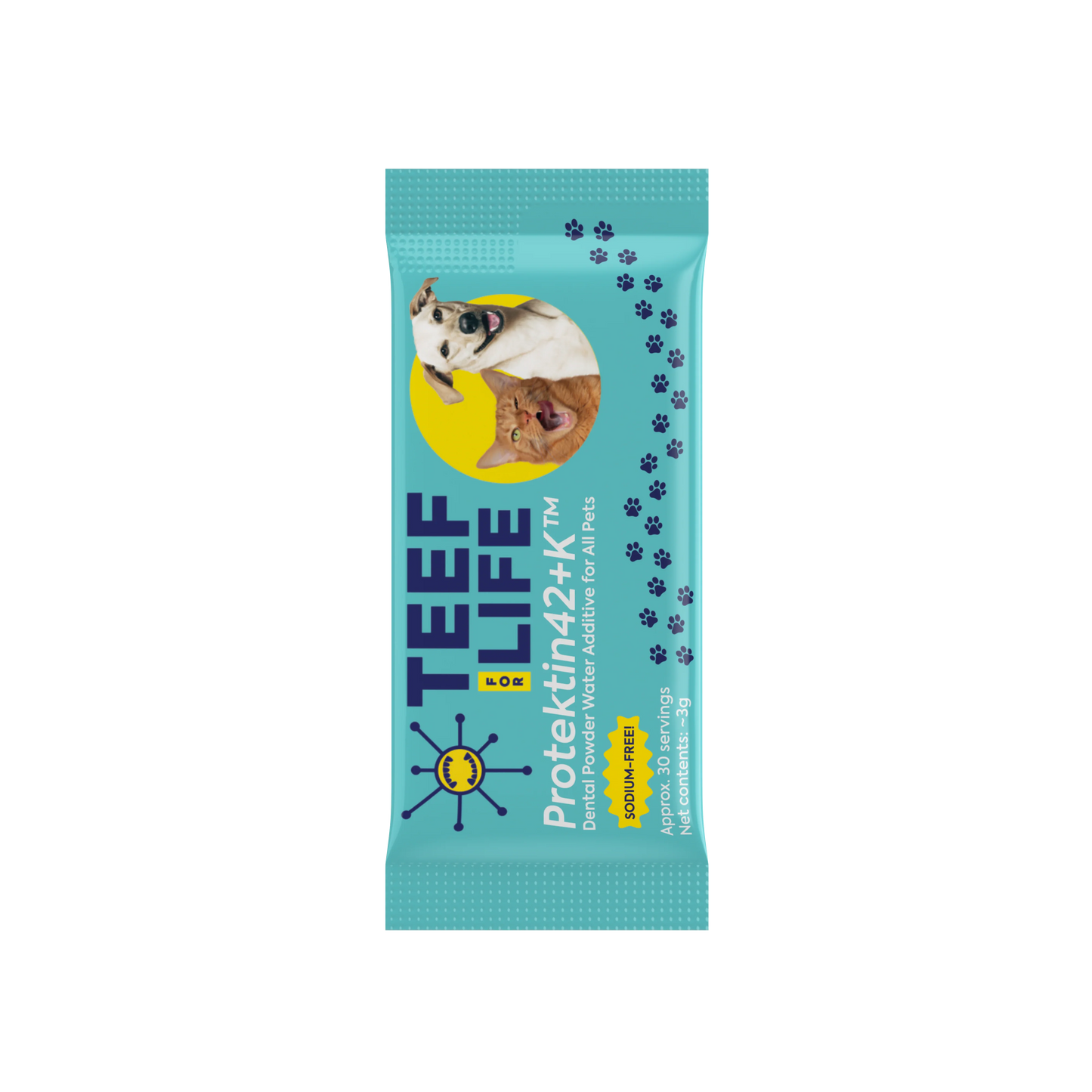 TEEF for Life -Protektin42K Prebiotic Dental Powder for All Pets (including sensitive ones)