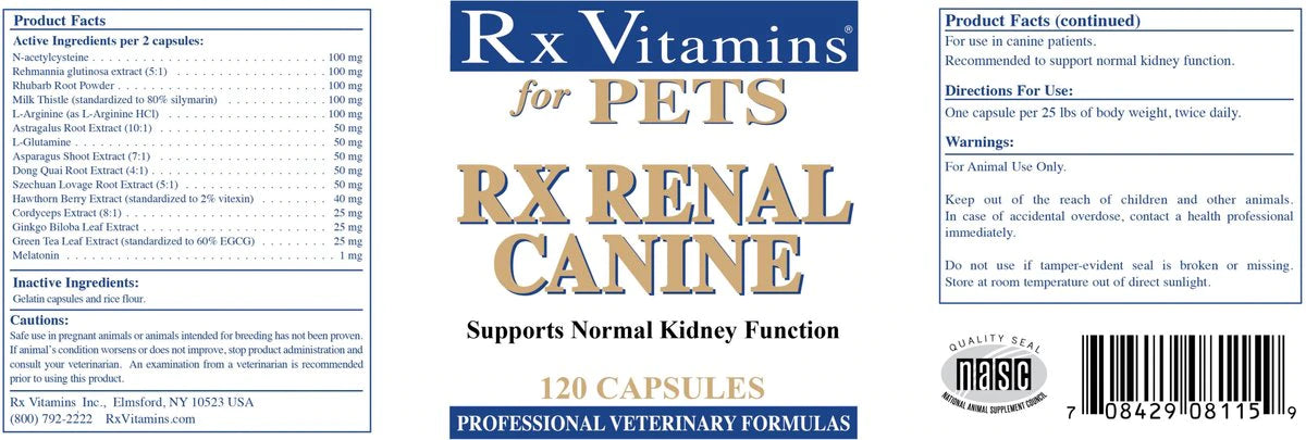 RX Vitamins - Rx Renal Canine