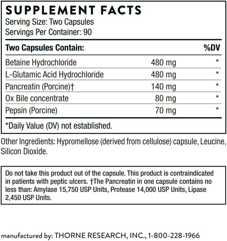 Thorne Advanced Digestive Enzymes