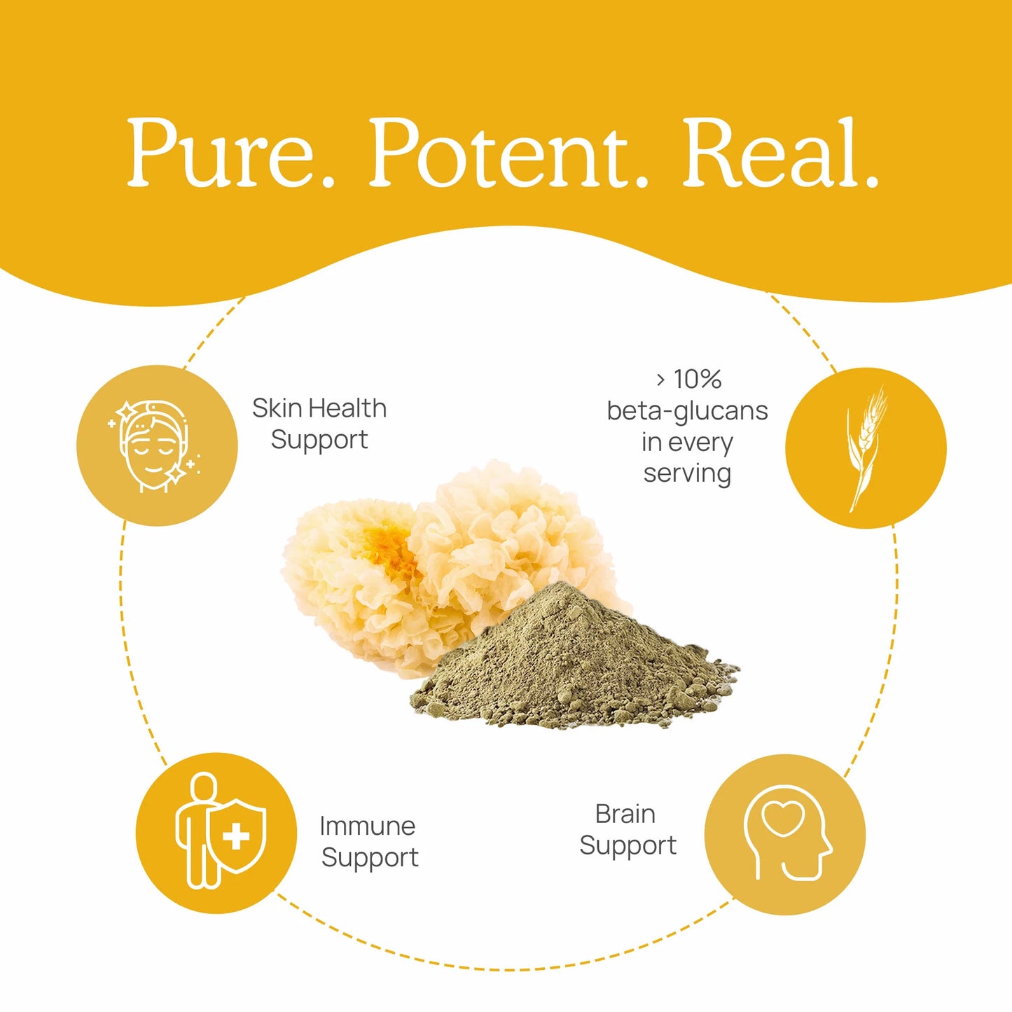 Real Mushrooms --- Organic Tremella Extract Capsules