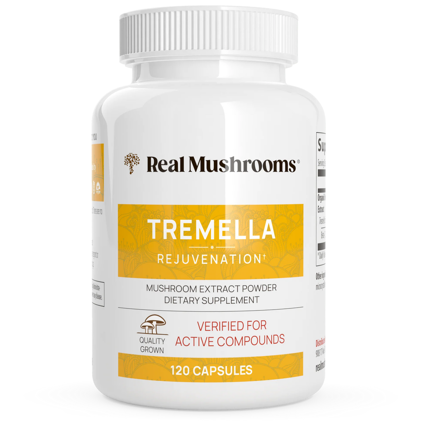Real Mushrooms --- Organic Tremella Extract Capsules
