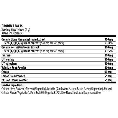 Real Mushrooms -- Mushroom Relax Pet Chews