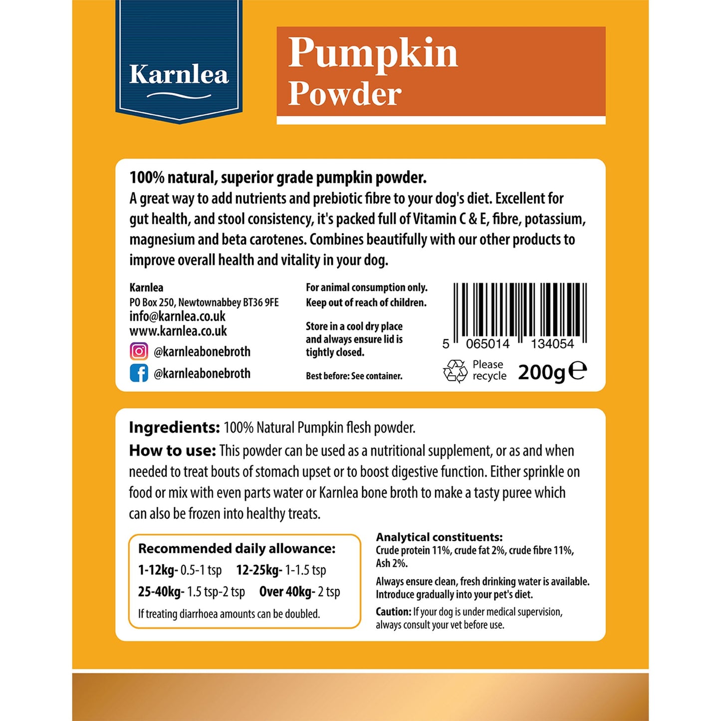 Pumpkin Powder Topper - 7 oz