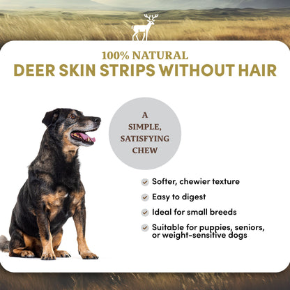 Deer Skin Strips - Dog Treats
