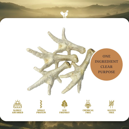 Puffed Chicken Feet - Dog Treats